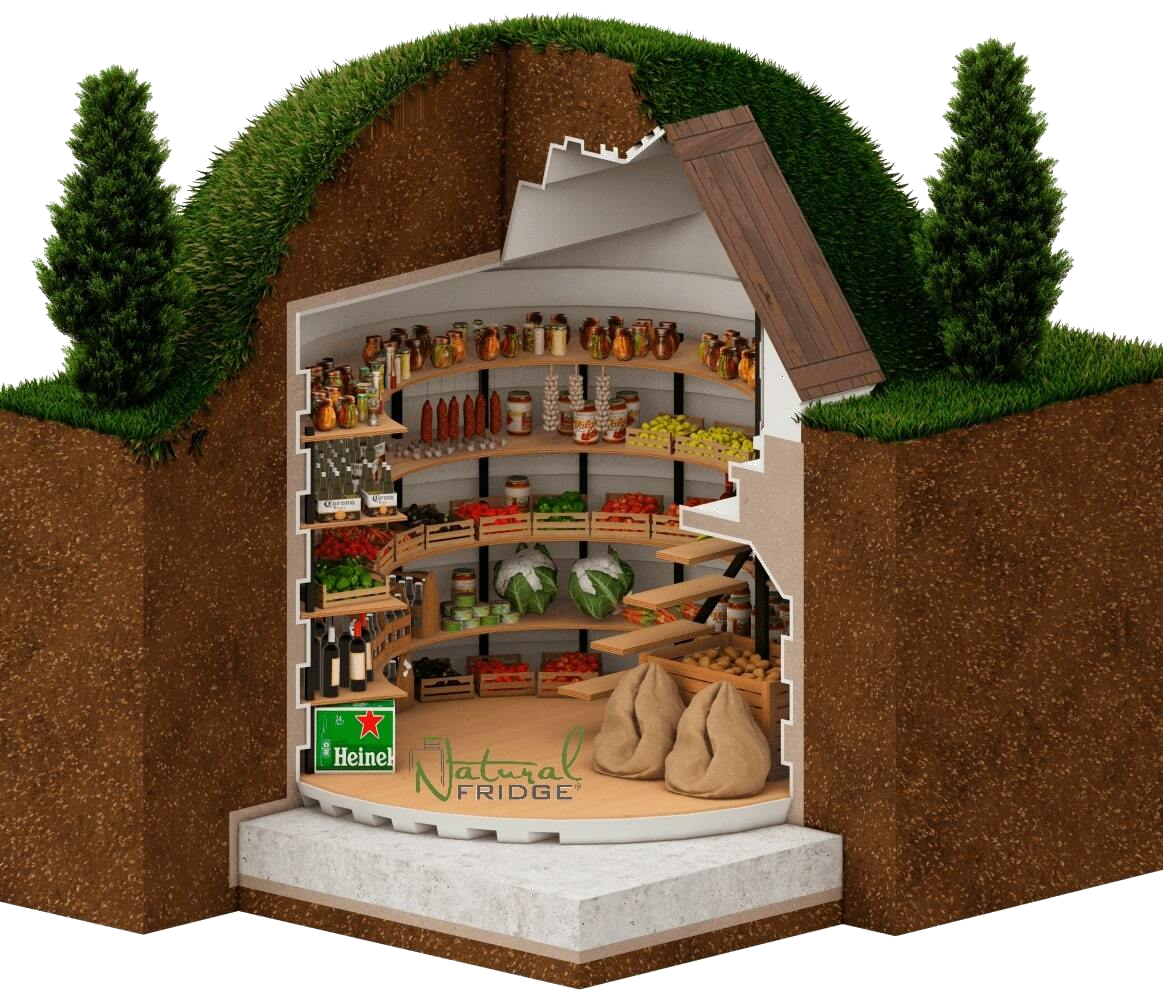 cellary-garden-basement-diameter-2.5m-4-rows-of-shelfs-in-the-ground-transparent