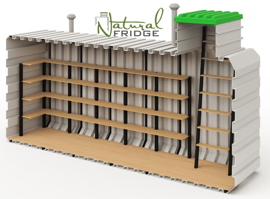 cellary-garden-cellar-diameter-2x4.8m-4-rows-of-shelfs